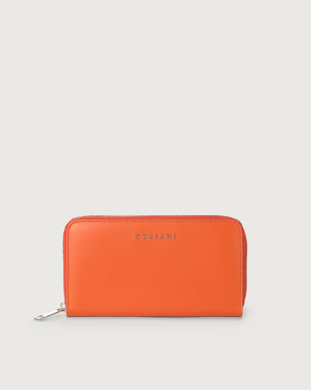 Orciani Portafoglio grande Liberty in pelle con zip