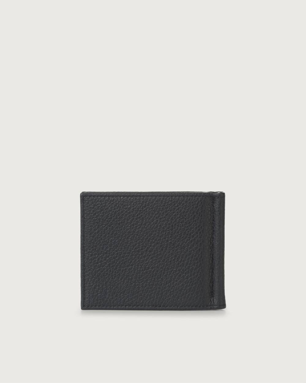 Orciani Portafoglio Micron In Pelle Con Clip Ferma-banconote