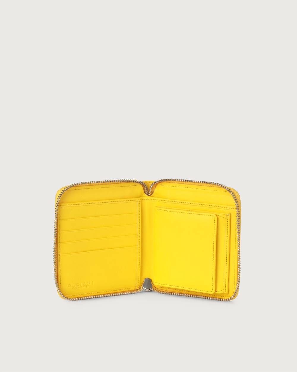 Orciani Portafoglio Piccolo Liberty In Pelle Con Zip