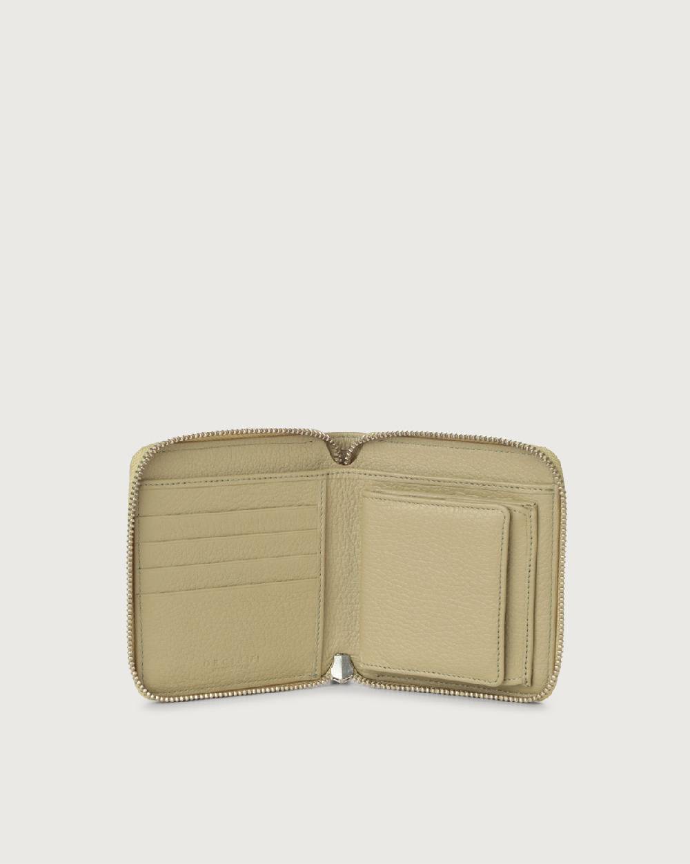 Orciani Portafoglio Sense Zip-around Piccolo In Pelle