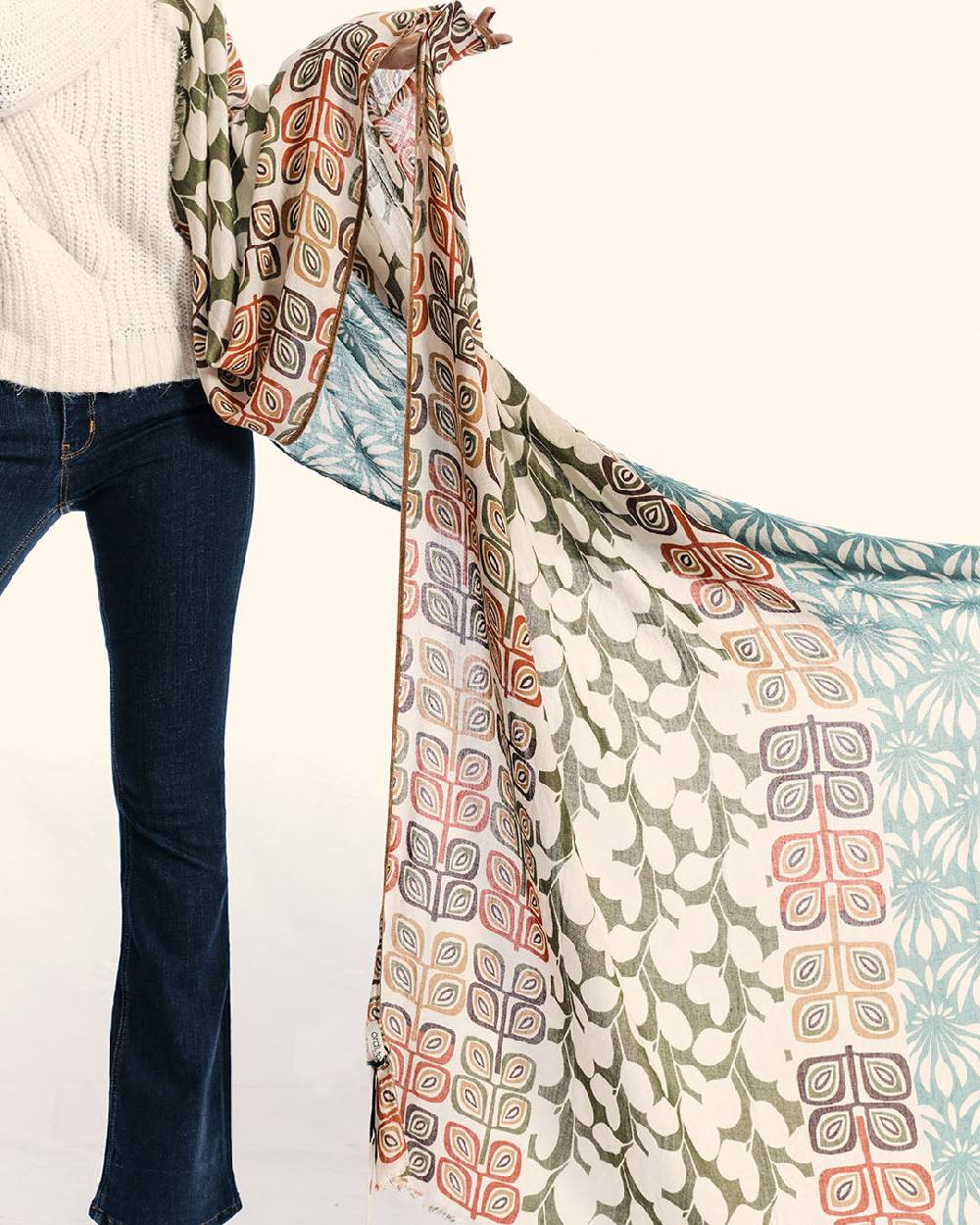 Ordi.to Accessori ANVERSA CARTA DA ZUCCHERO - Sciarpa in modal e lana