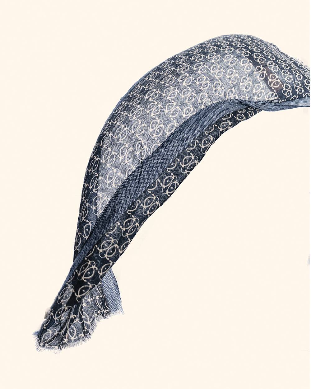 Ordi.to Accessori BUDAPEST BLU - Sciarpa Unisex In Lana