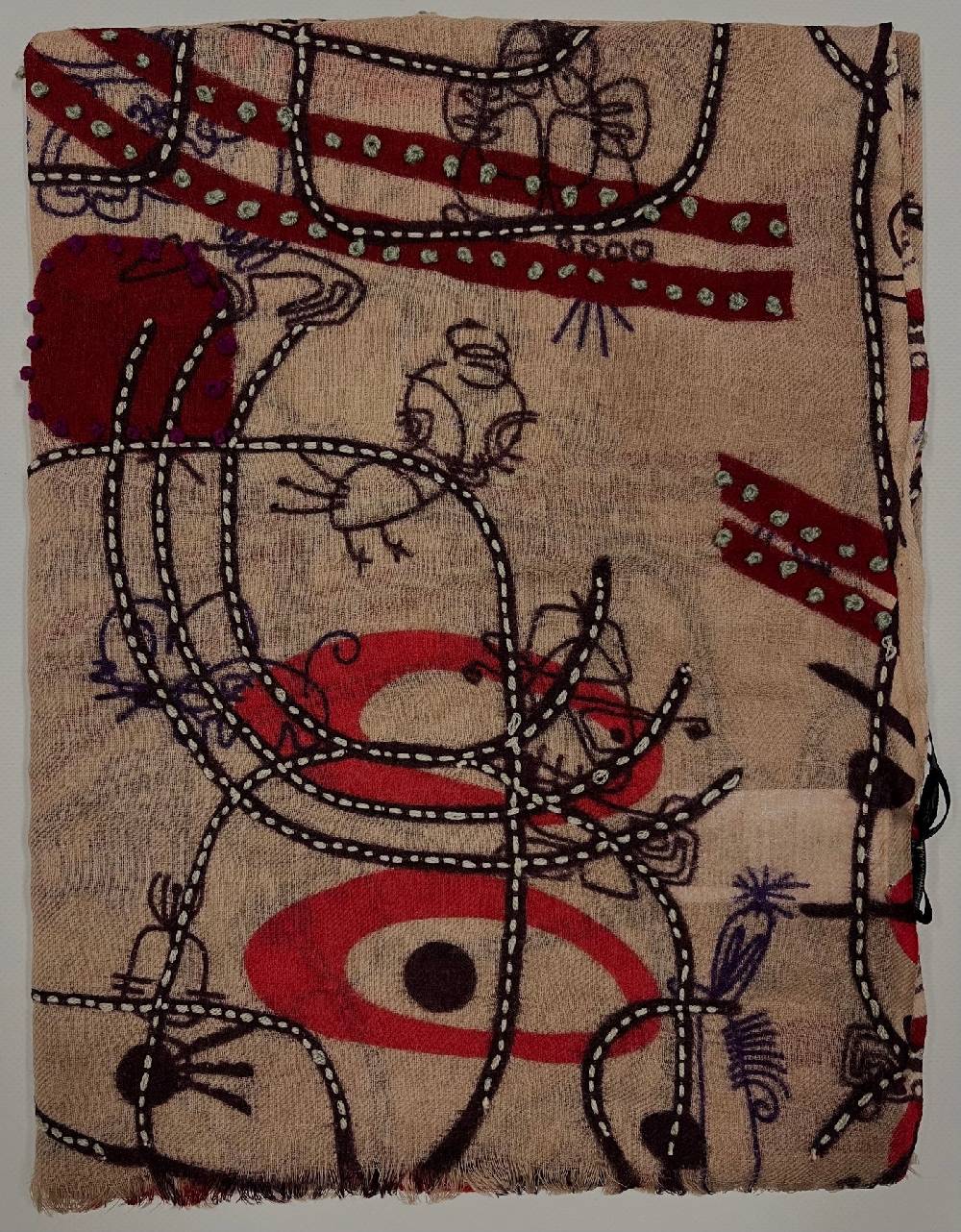 Ordi.to Accessori BURRI ROSSO - Sciarpa Unisex In Lana