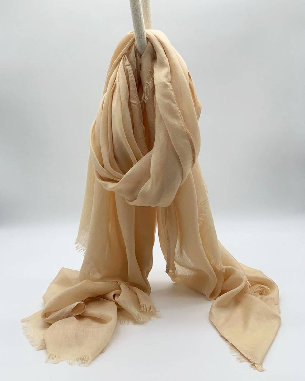 Ordi.to Accessori CAMILLA BEIGE - Sciarpa tinta unita Modal e Cashmere