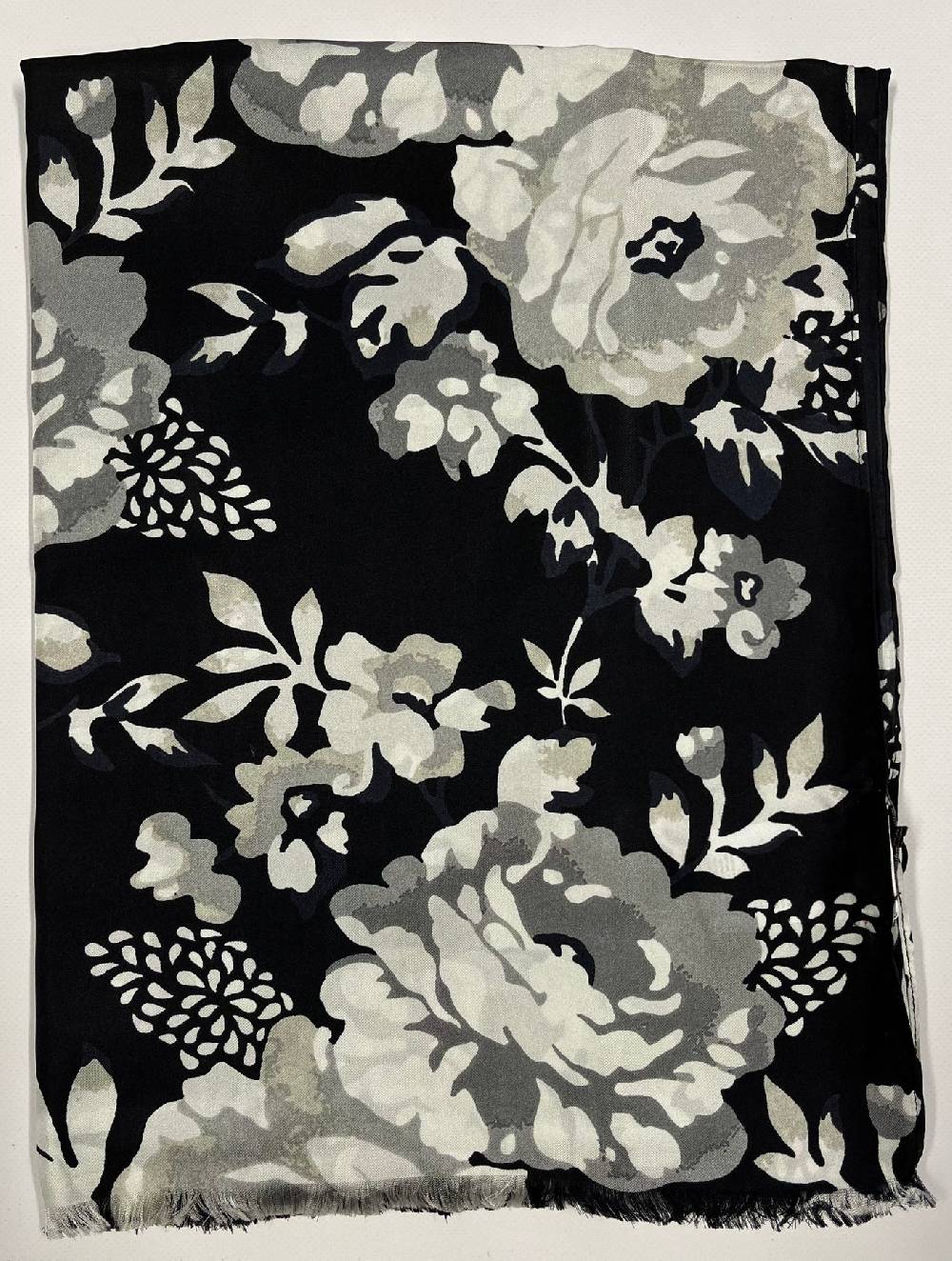 Ordi.to Accessori CANOVA NERA - Sciarpa in Seta e Lana