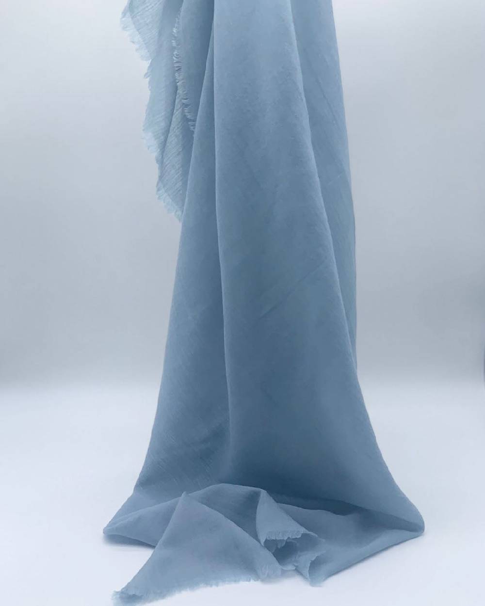 Ordi.to Accessori EARTH AZZURRO POLVERE - Sciarpa Tinta Unita Lana