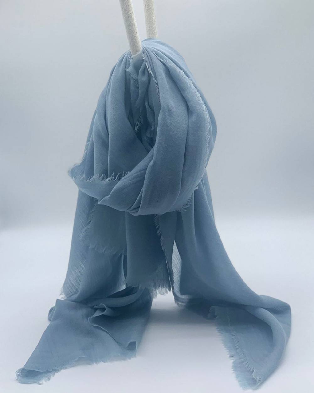 Ordi.to Accessori EARTH AZZURRO POLVERE - Sciarpa tinta unita Lana