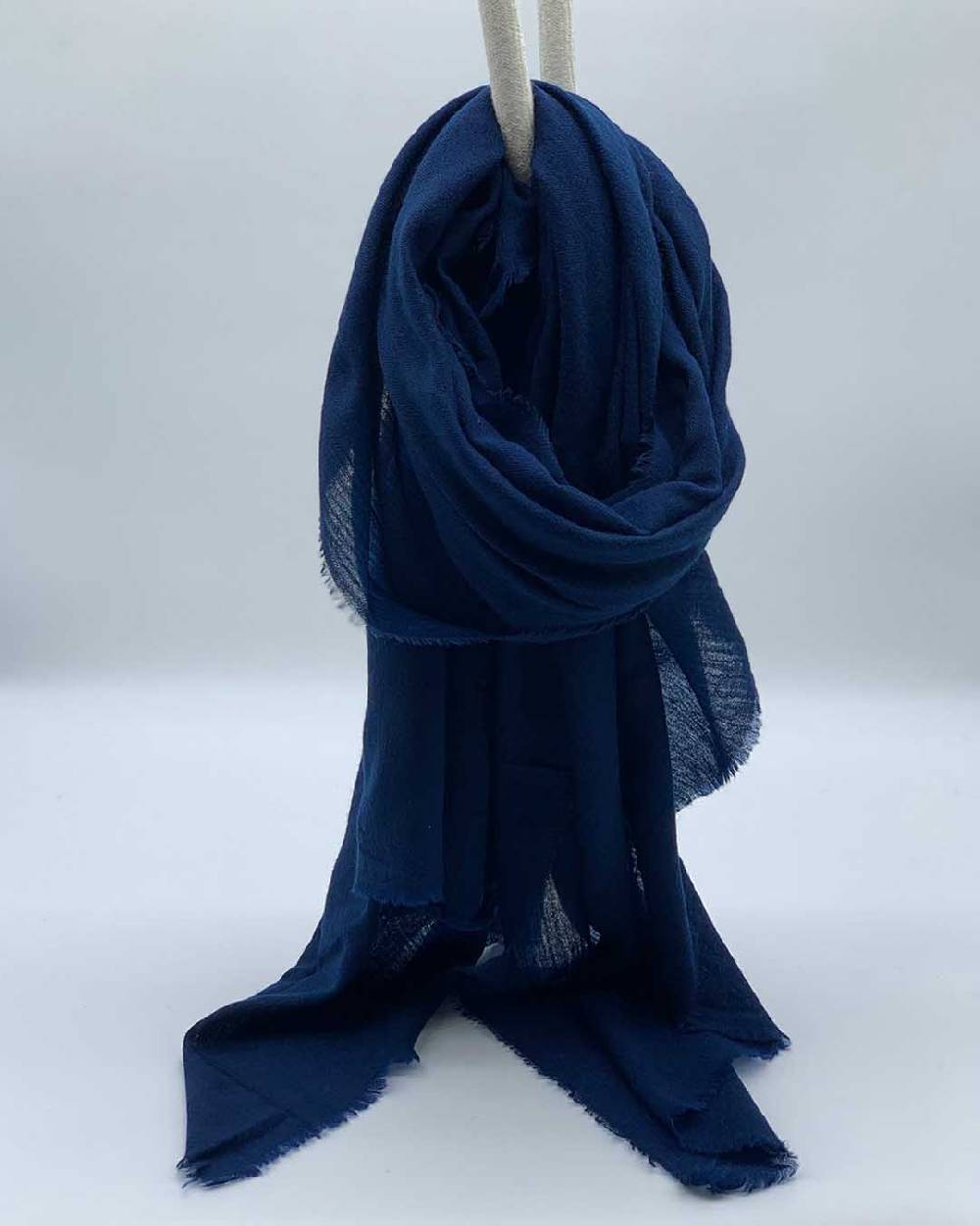 Ordi.to Accessori EARTH BLU - Sciarpa tinta unita Lana