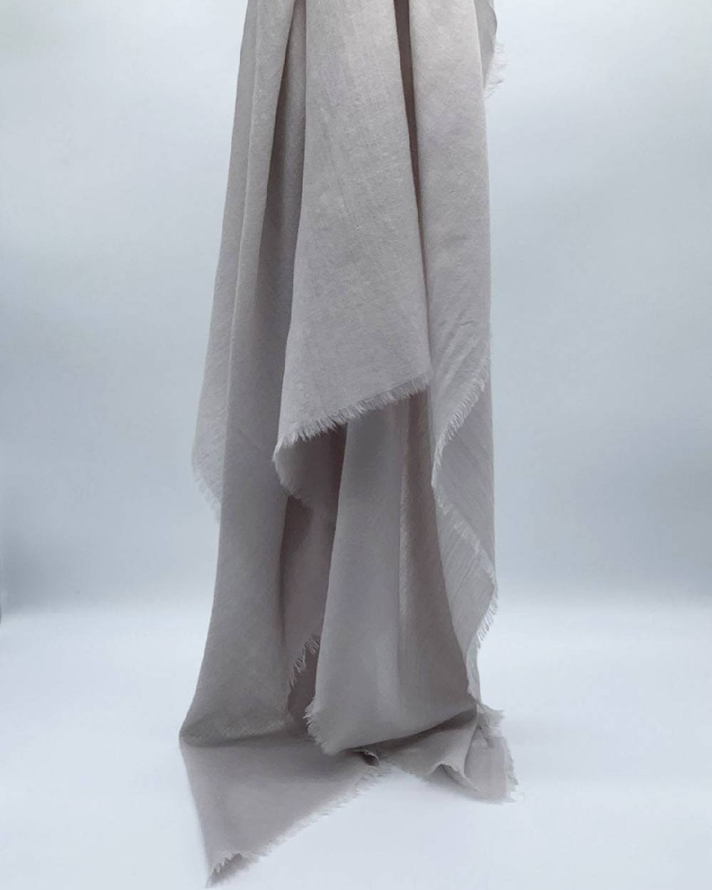 Ordi.to Accessori EARTH GRIGIO PERLA - Sciarpa Tinta Unita Lana