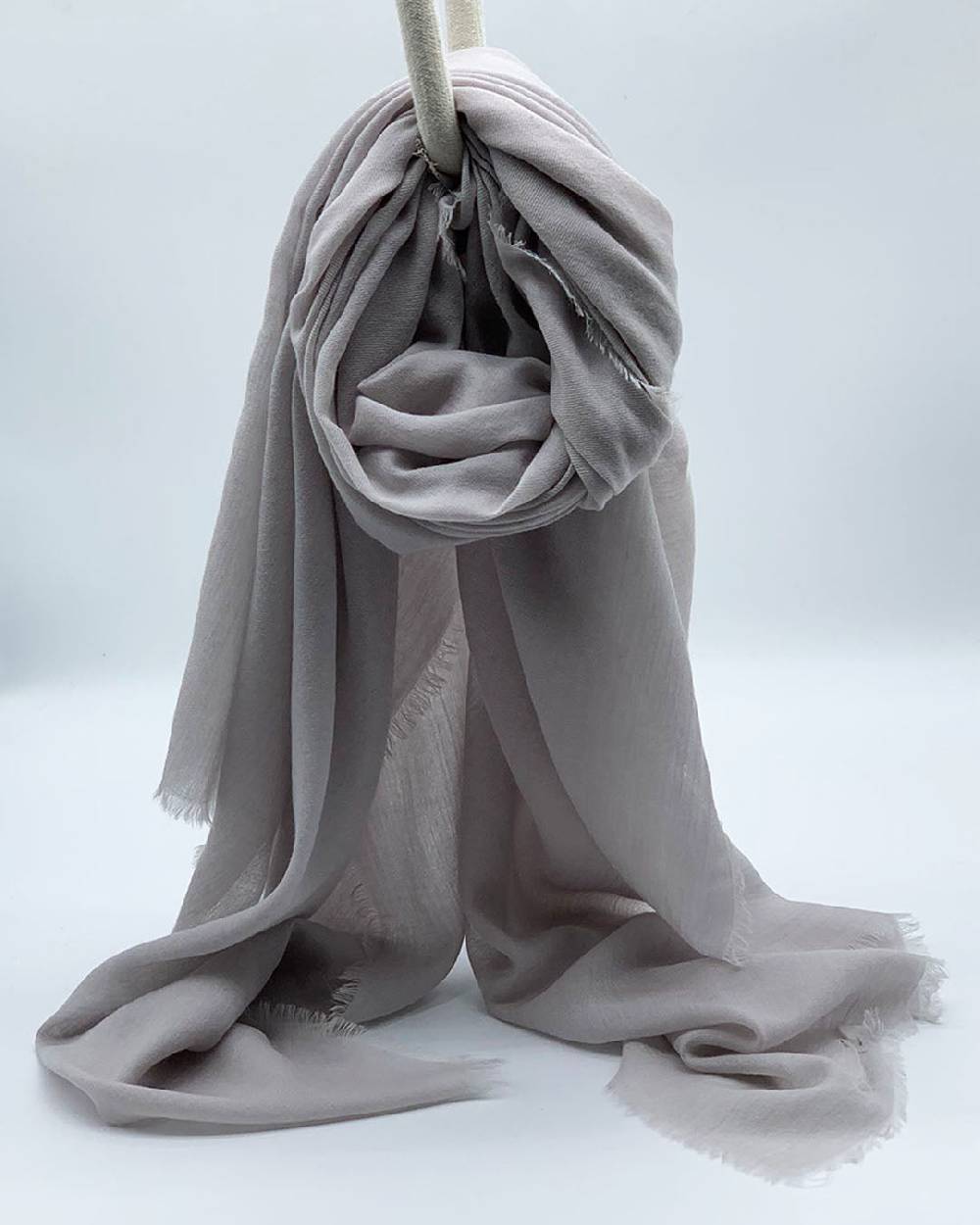 Ordi.to Accessori EARTH GRIGIO PERLA - Sciarpa tinta unita Lana