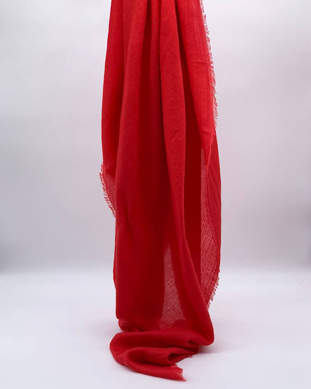 Ordi.to Accessori EARTH ROSSO - Sciarpa Tinta Unita Lana