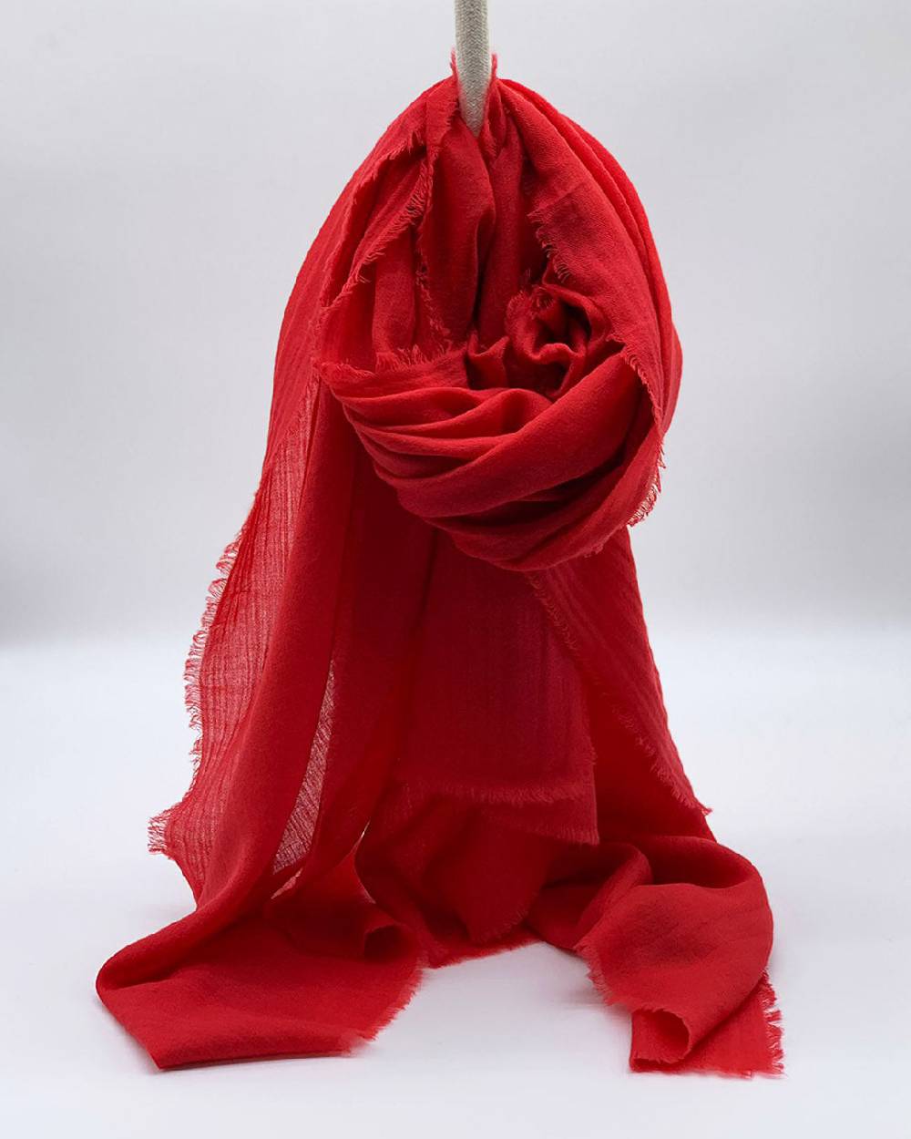 Ordi.to Accessori EARTH ROSSO - Sciarpa tinta unita Lana