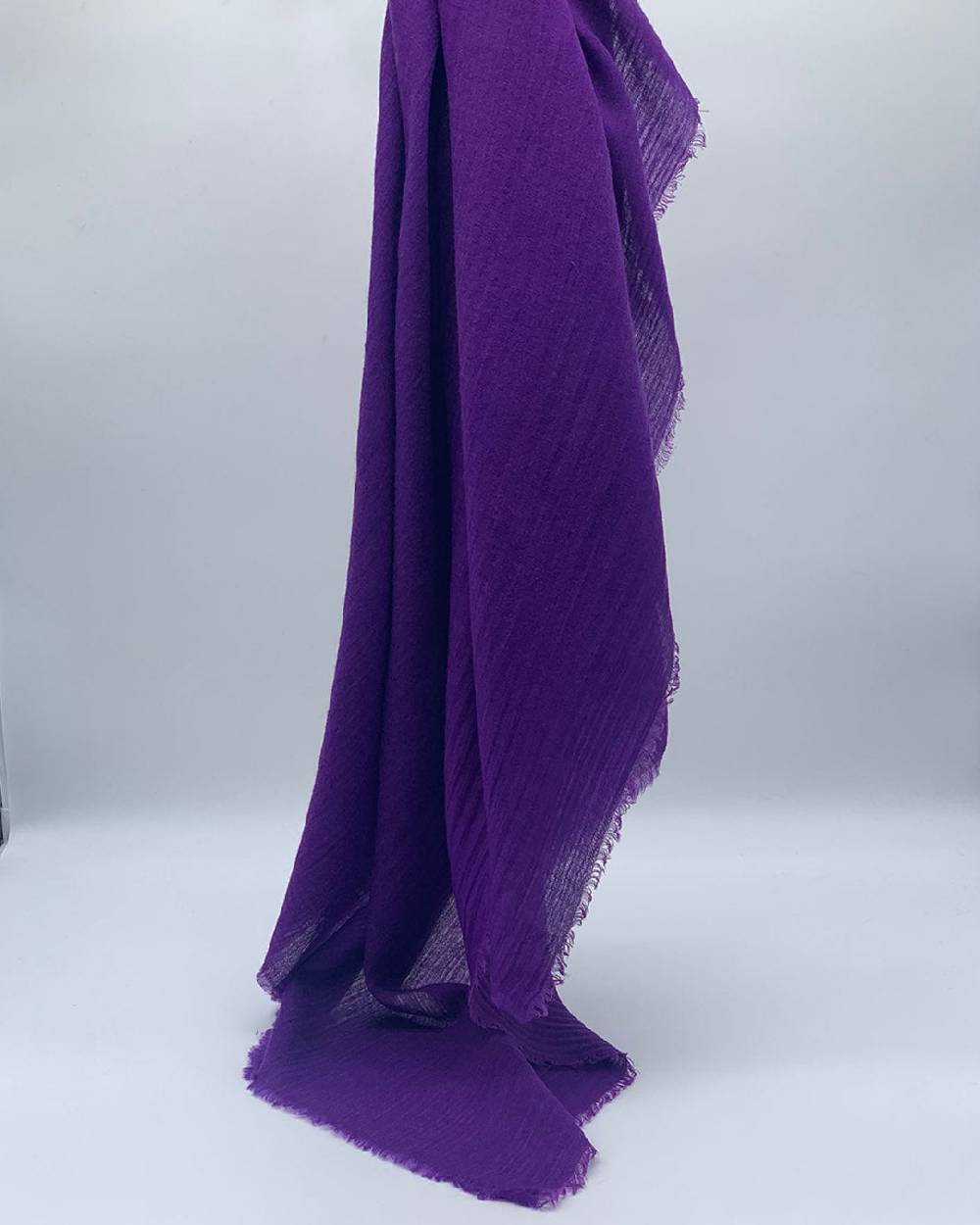 Ordi.to Accessori EARTH VIOLA - Sciarpa Tinta Unita Lana