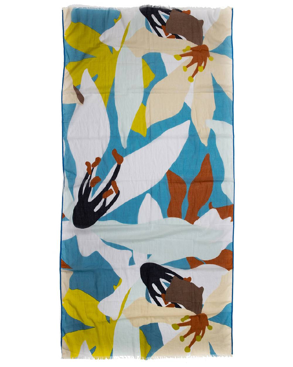 Ordi.to Accessori FIORDALISO AZZURRA - SCIARPA IN COTONE