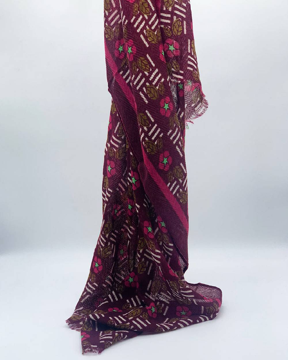 Ordi.to Accessori KIEV BORDEAUX - Sciarpa Unisex In Lana