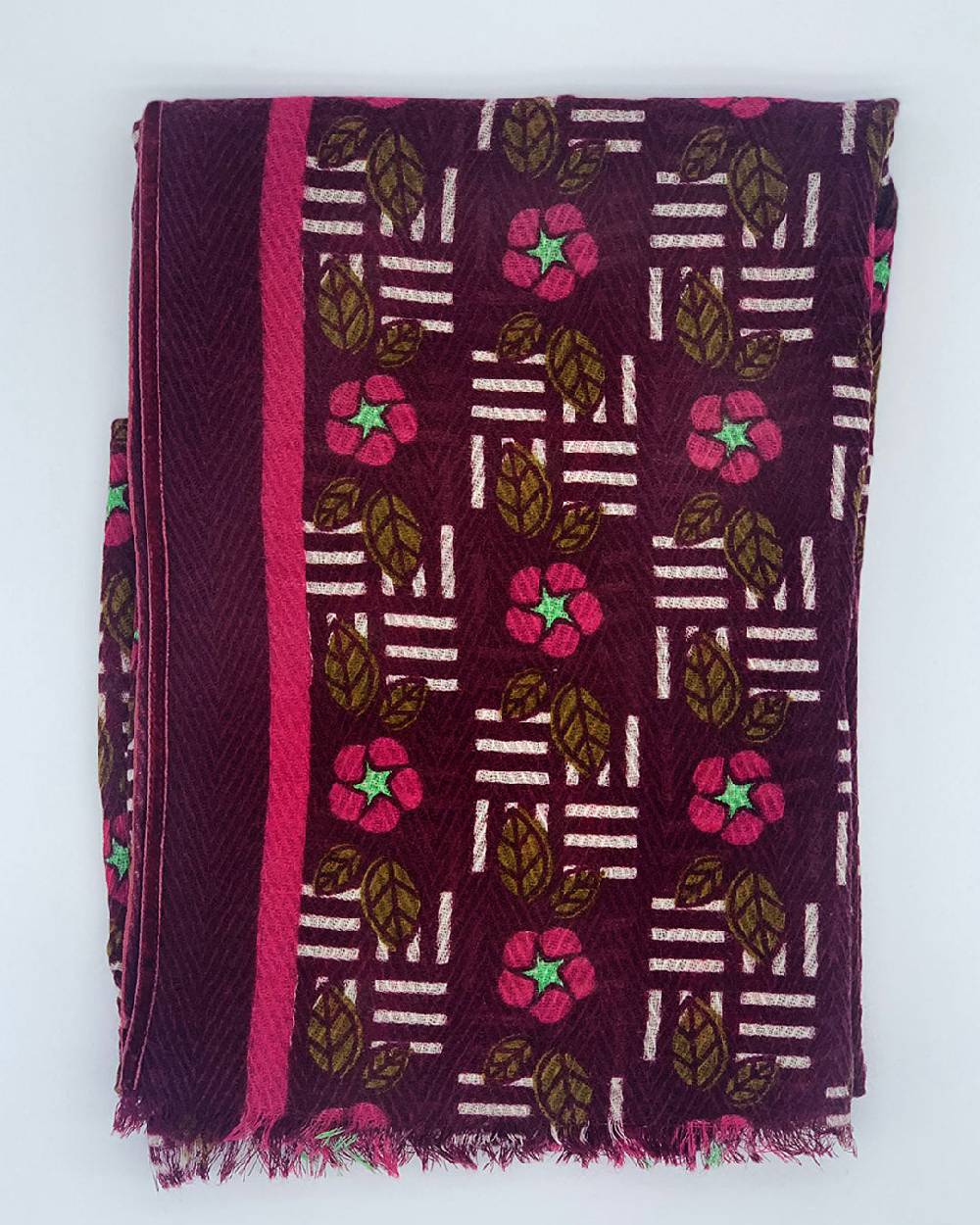 Ordi.to Accessori KIEV BORDEAUX - Sciarpa Unisex In Lana