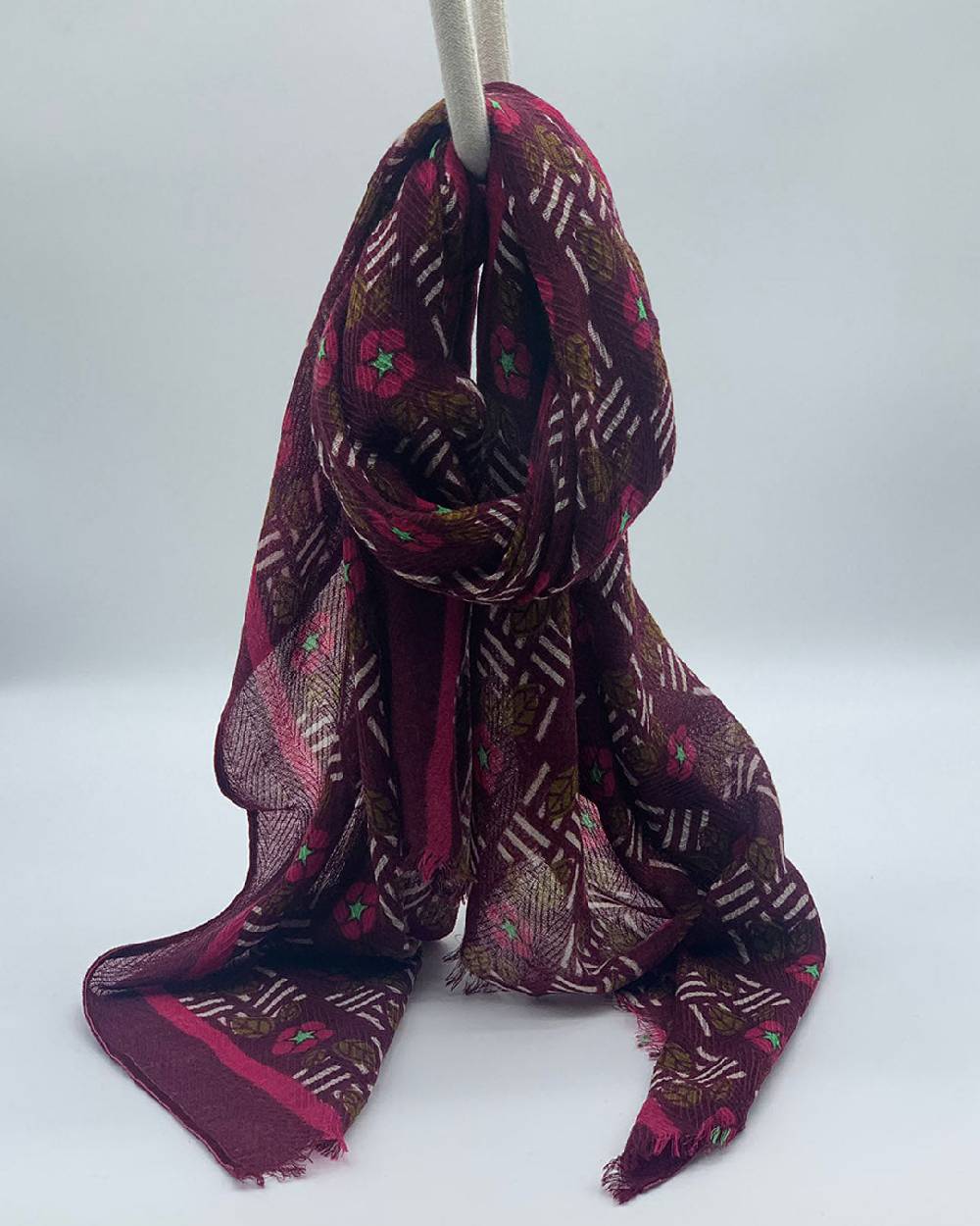 Ordi.to Accessori KIEV BORDEAUX - Sciarpa Unisex in lana