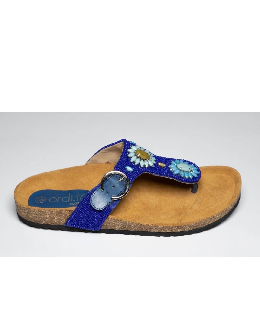 Ordi.to Accessori LANZAROTE - Infradito Con Plantare E Ricamo Perline