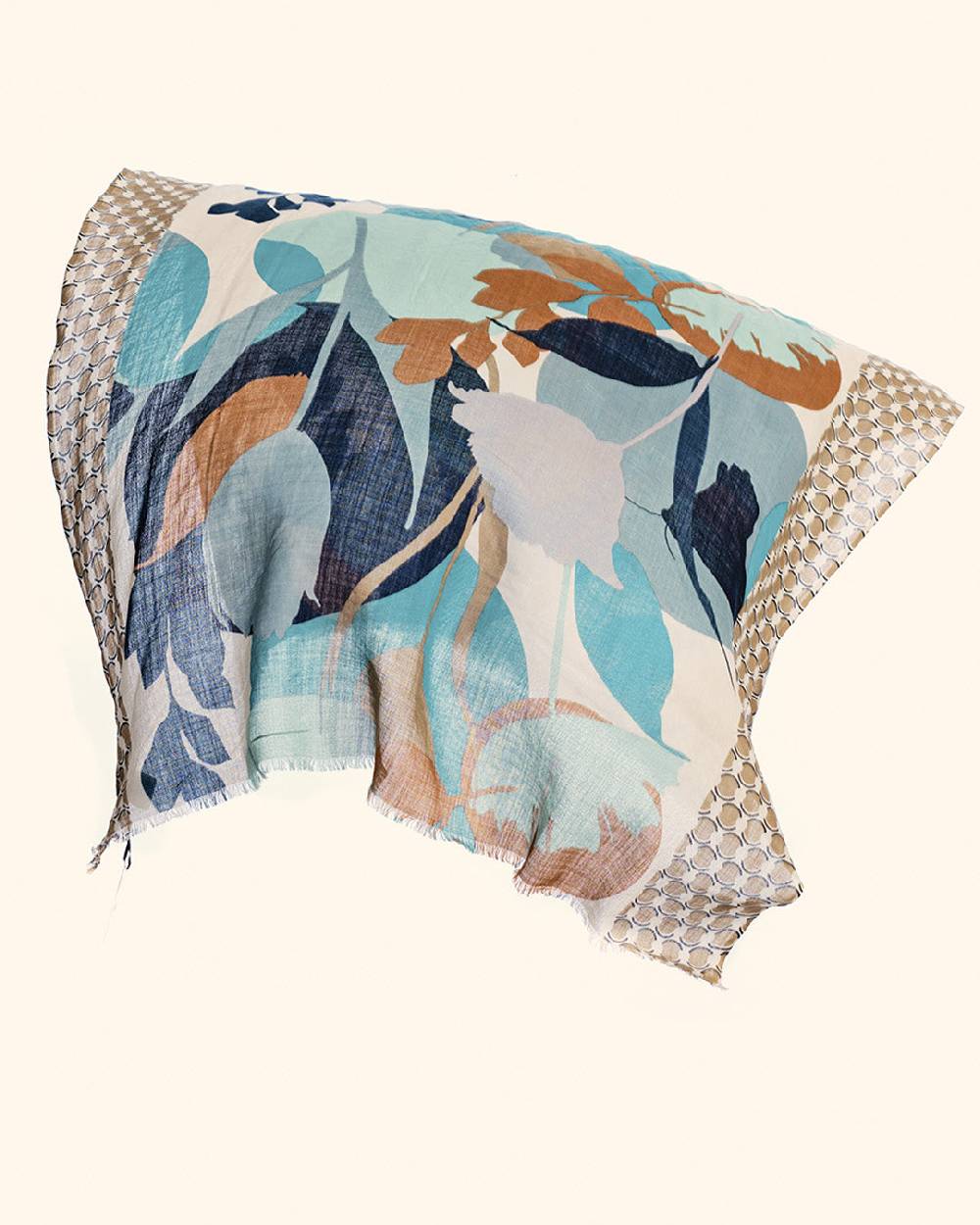 Ordi.to Accessori MADRID BLU - Sciarpa Unisex In Lana