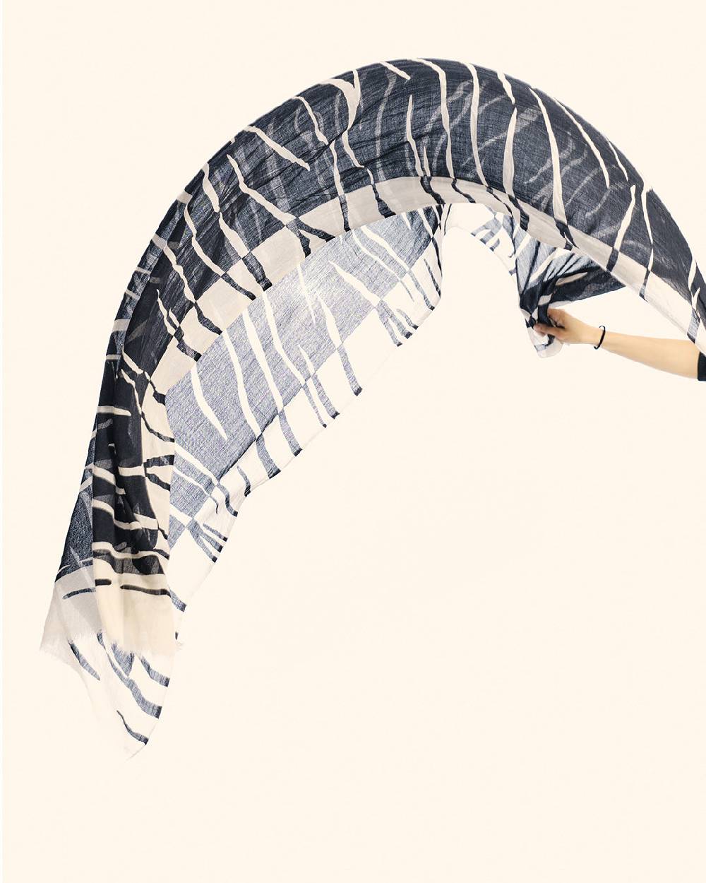 Ordi.to Accessori NICOSIA NERA - Sciarpa Unisex In Lana