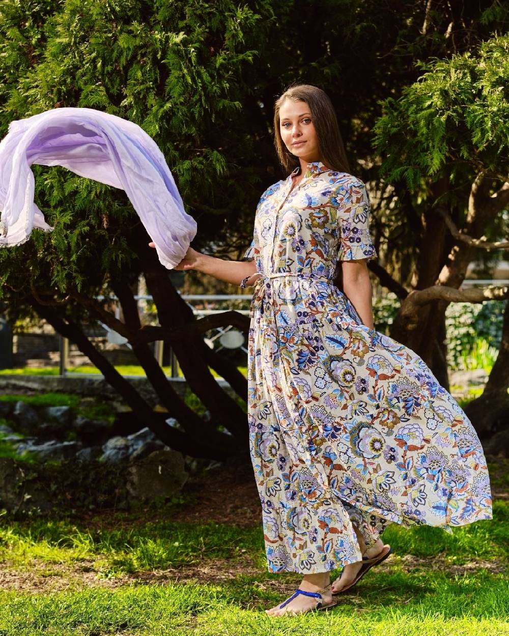 Ordi.to Accessori ABITO MIA - STAMPA CAMELIA SABBIA