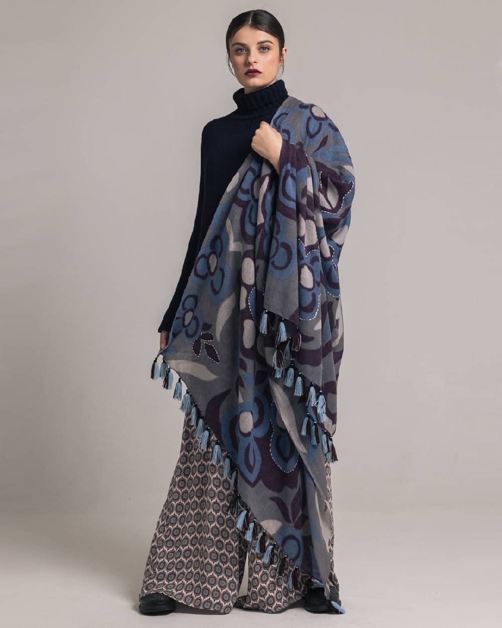 Ordi.to Accessori DEGAS GRIGIA- Sciarpa in lana