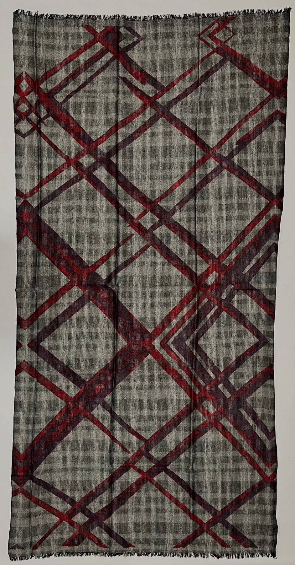 Ordi.to Accessori FONTANA BORDEAUX- Sciarpa In Lana