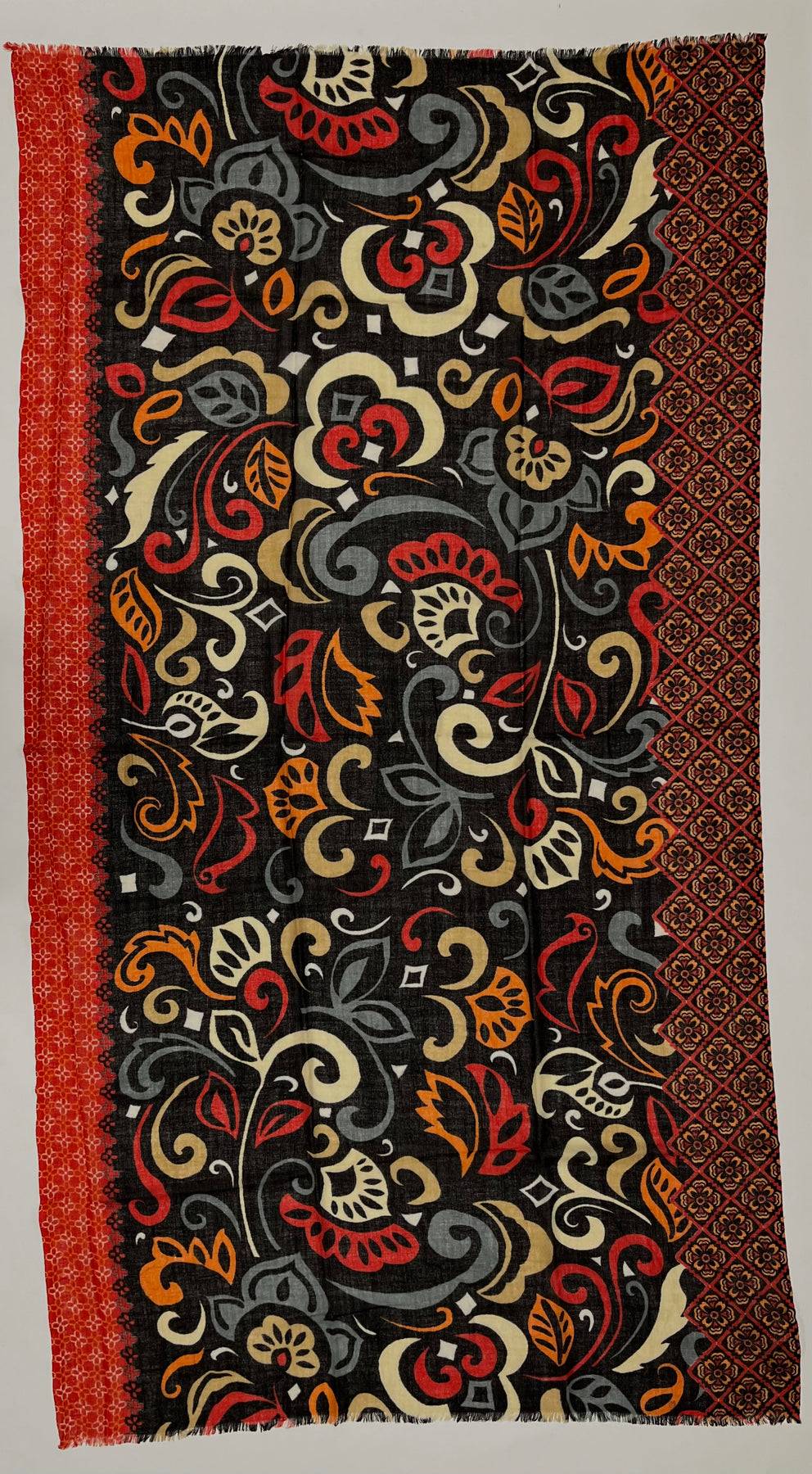 Ordi.to Accessori GAUGUIN NERA - Sciarpa In Lana