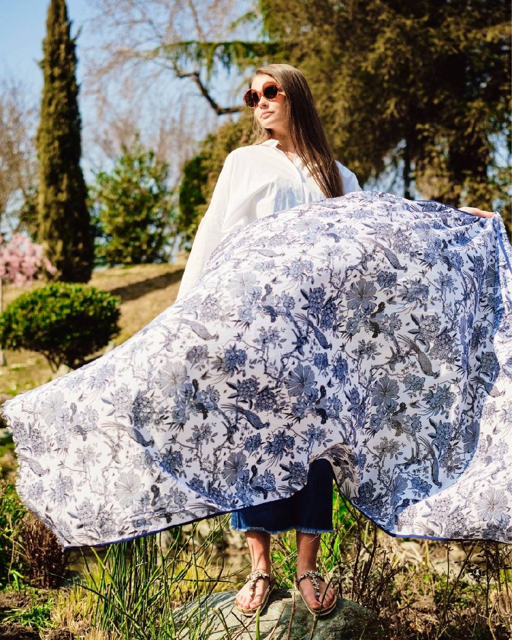 Ordi.to Accessori GIGLIO_ SCIARPA/PAREO COTONE