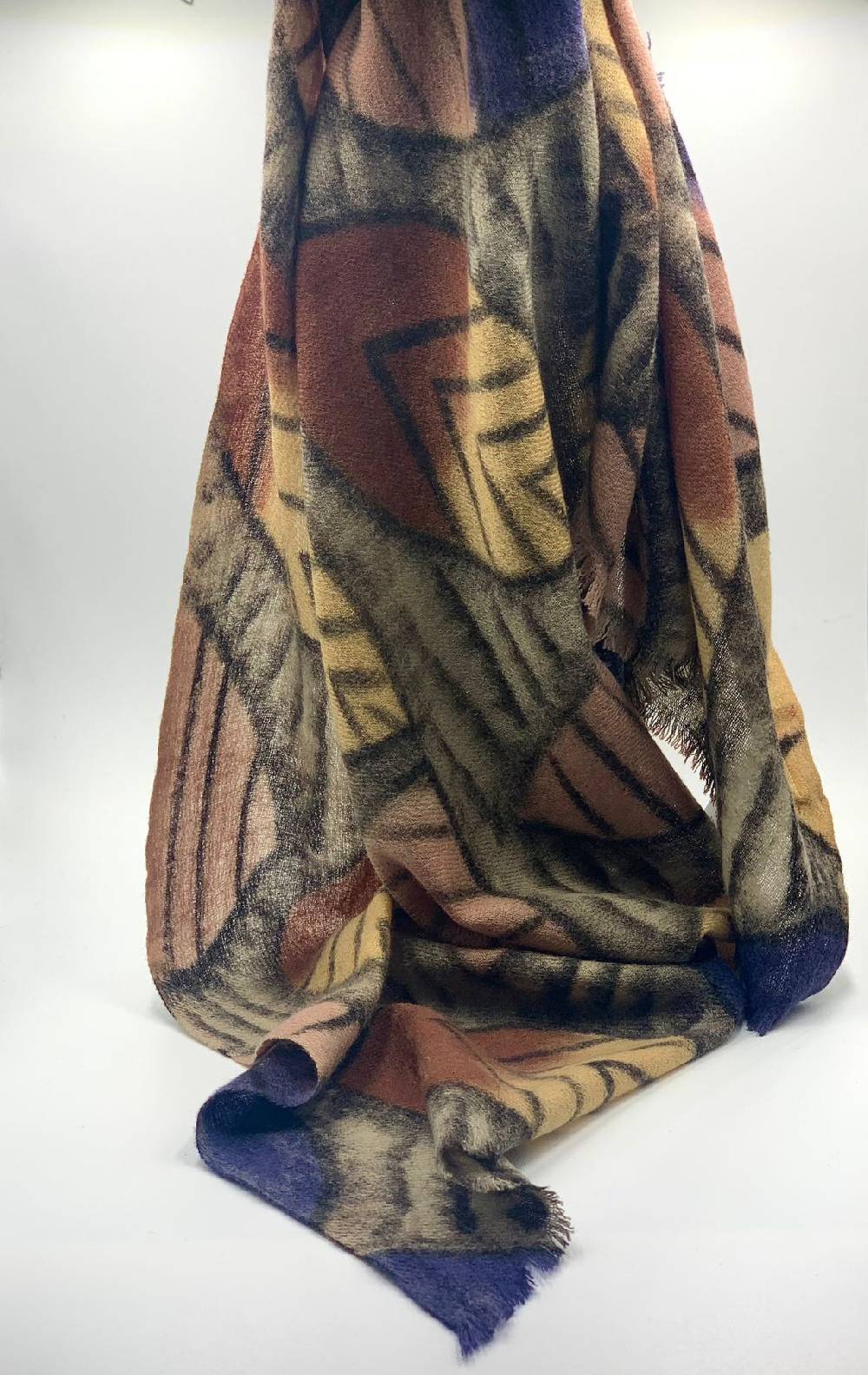 Ordi.to Accessori HARING BLU - Sciarpa in lana