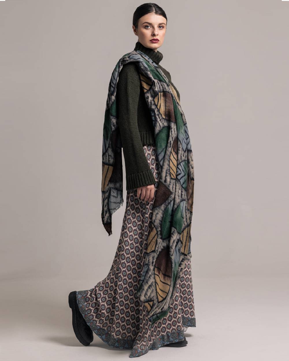 Ordi.to Accessori HARING VERDE - Sciarpa in lana