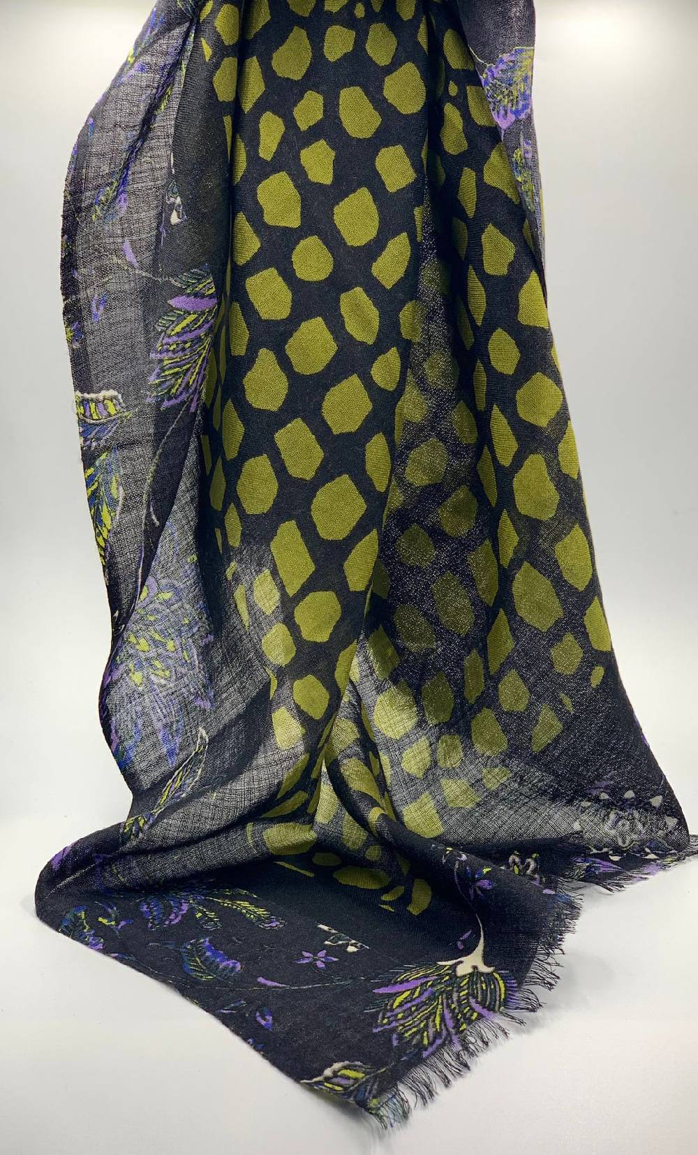 Ordi.to Accessori LEONARDO LIME - Sciarpa in lana