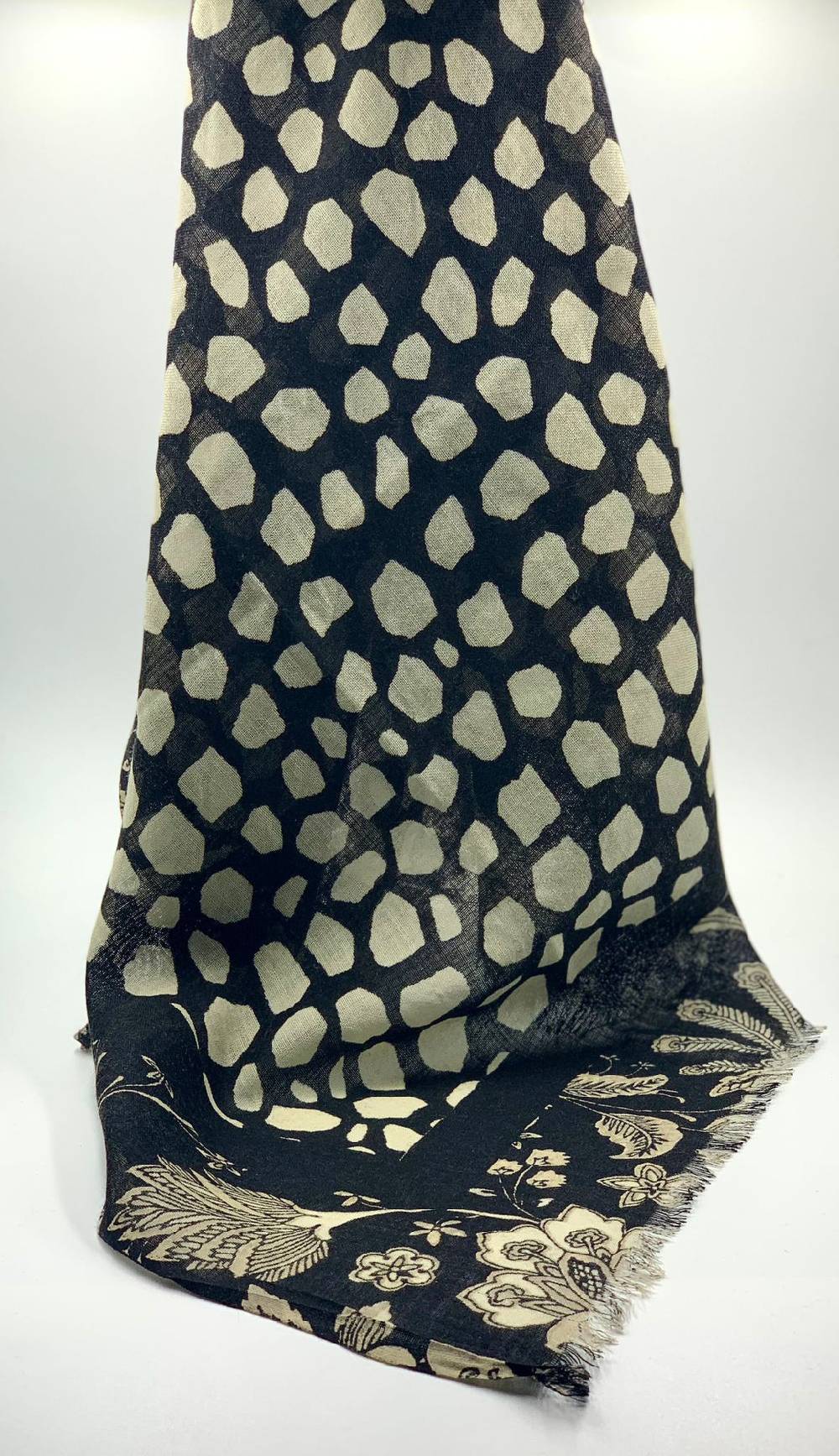 Ordi.to Accessori LEONARDO NERA - Sciarpa In Lana