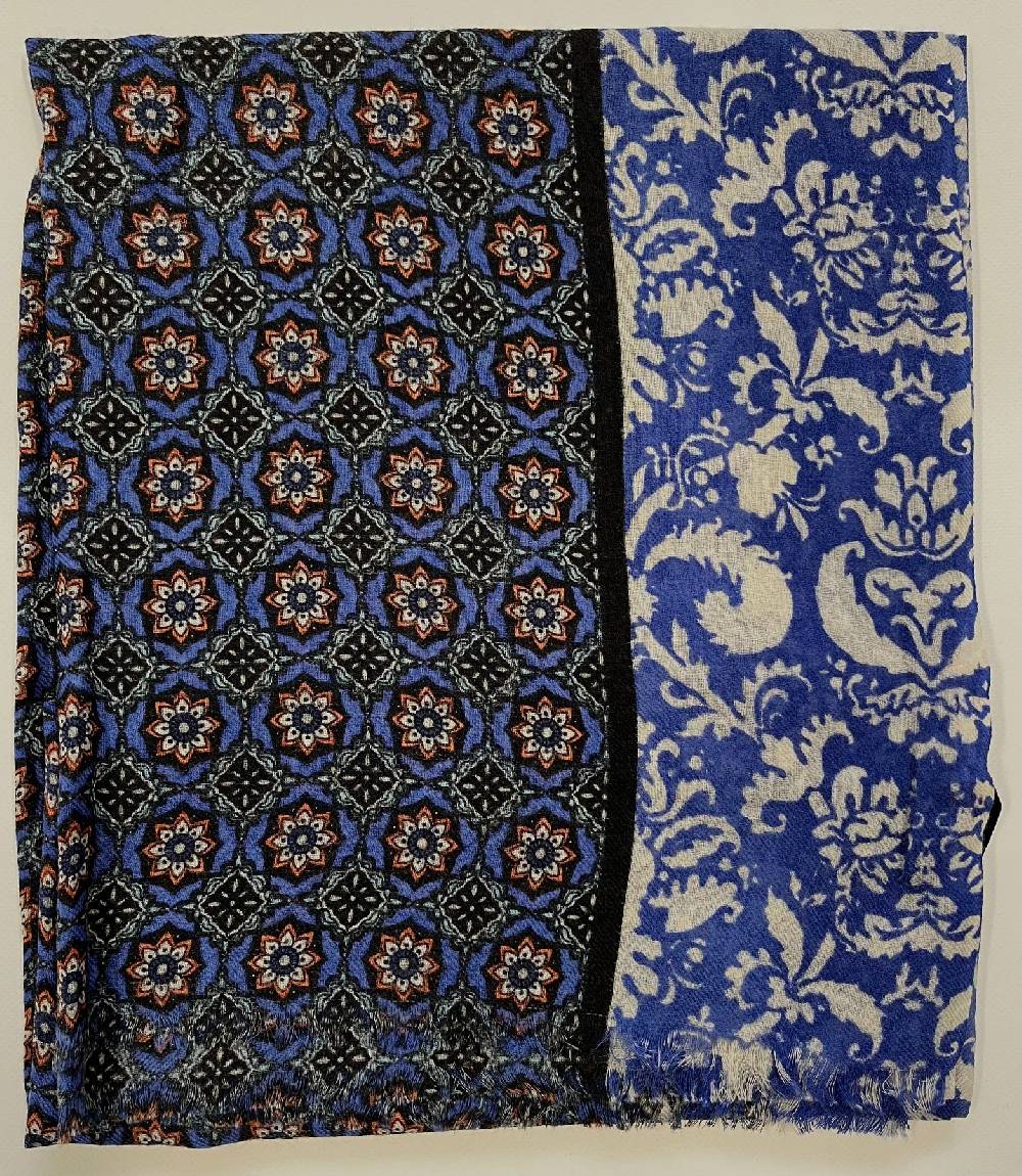 Ordi.to Accessori MIRO' BLU - Sciarpa Unisex In Lana