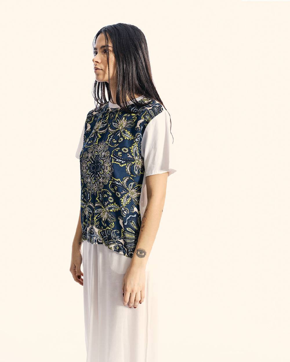 Ordi.to Accessori SUE PAISLEY -T-SHIRT STAMPATA