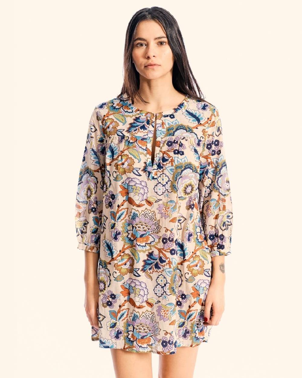 Ordi.to Accessori TUNICA CORA - STAMPA CAMELIA