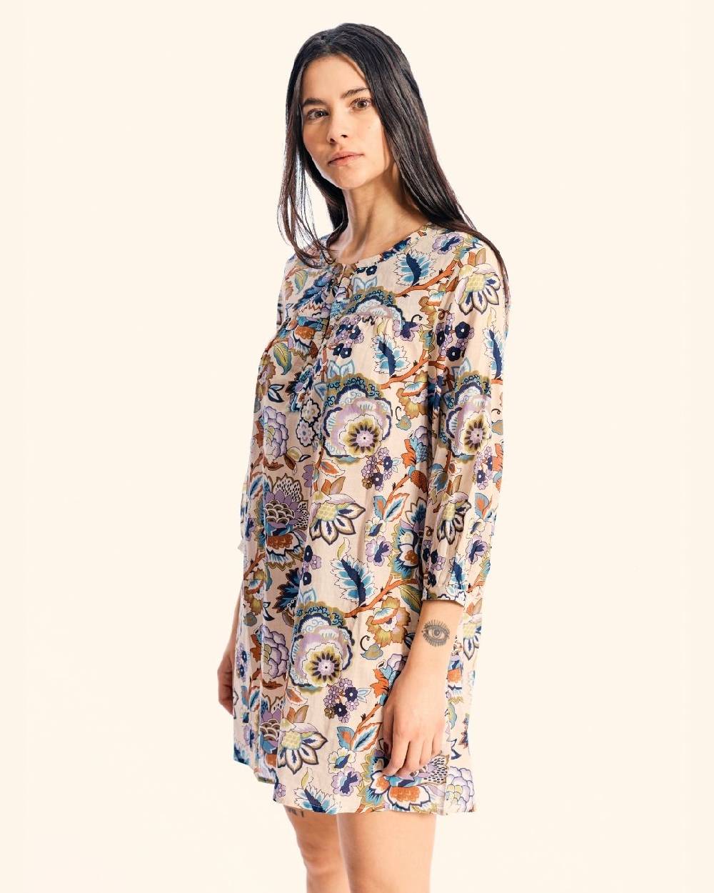 Ordi.to Accessori TUNICA CORA - STAMPA CAMELIA