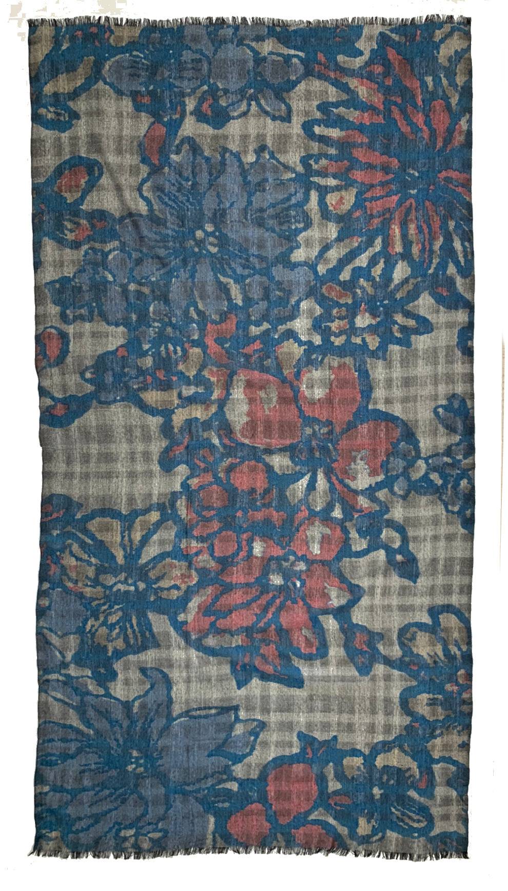 Ordi.to Accessori WARHOL BLU - Sciarpa in lana