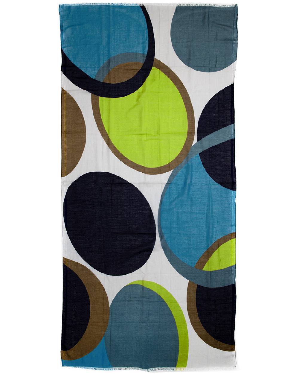 Ordi.to Accessori ORTENSIA AZZURRA - SCIARPA IN SETA/ COTONE