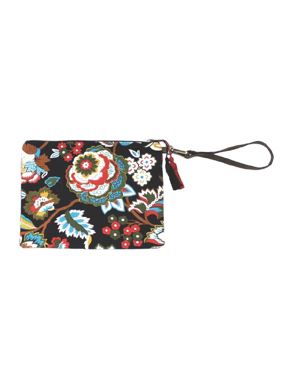 Ordi.to Accessori POCHETTE ORDI.NA - STAMPA CAMELIA NERA
