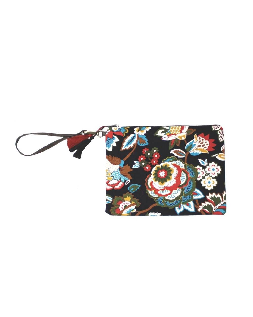 Ordi.to Accessori POCHETTE ORDI.NA - STAMPA CAMELIA NERA