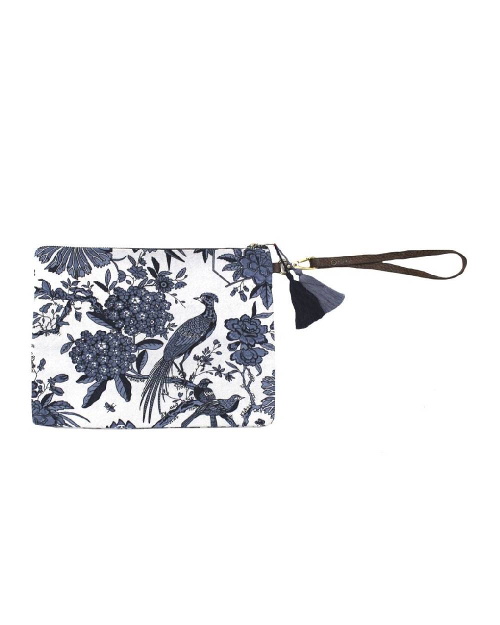 Ordi.to Accessori POCHETTE ORDI.NA - STAMPA GIGLIO BLU