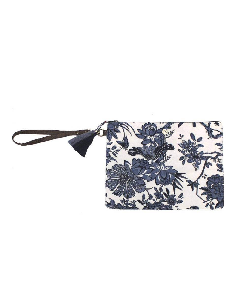 Ordi.to Accessori POCHETTE ORDI.NA - STAMPA GIGLIO BLU