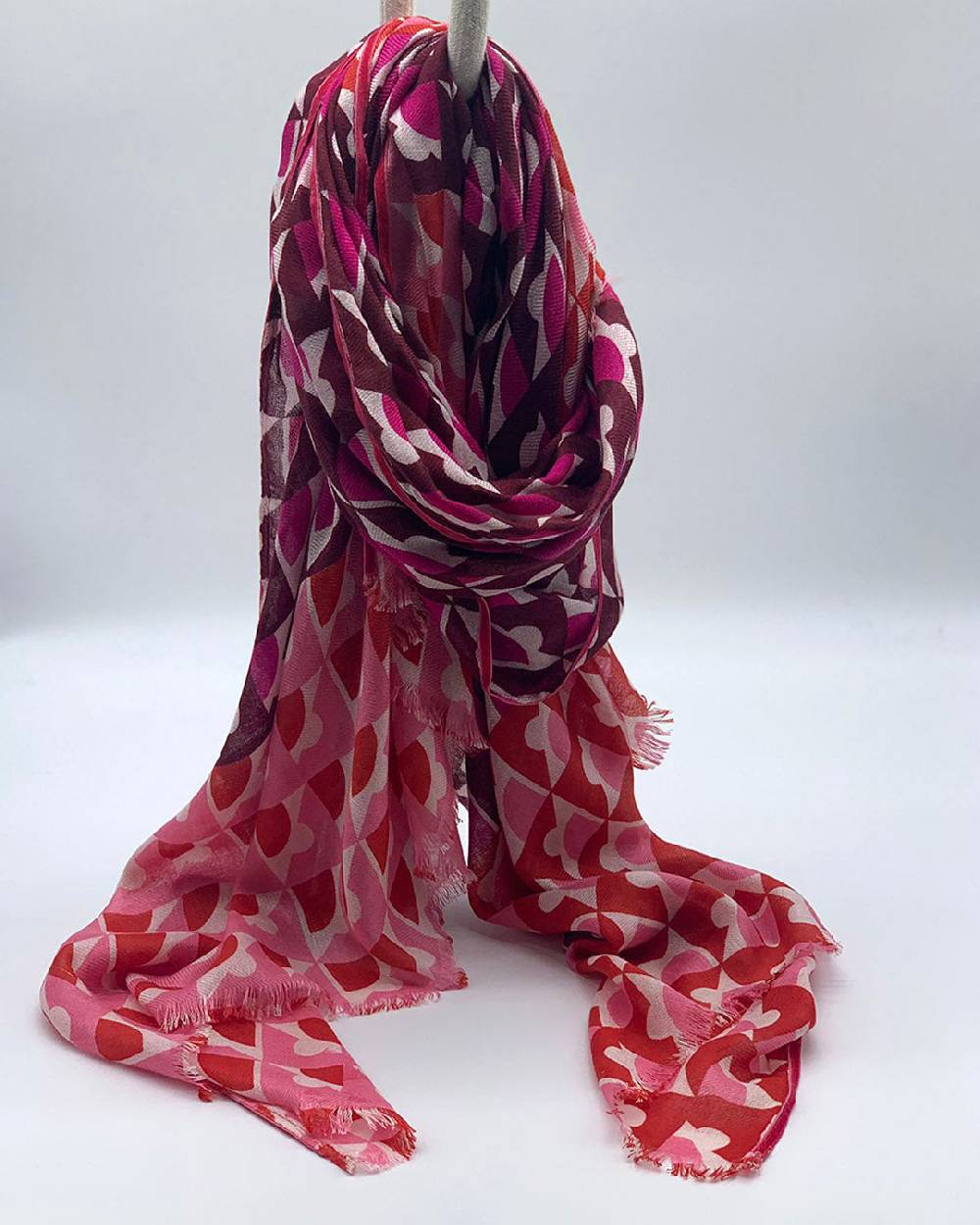 Ordi.to Accessori PORTO ROSA - Sciarpa in modal e lana