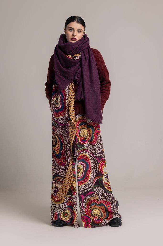 Ordi.to Accessori STAR BORDEAUX - Sciarpa in Cachemire edizione limitata