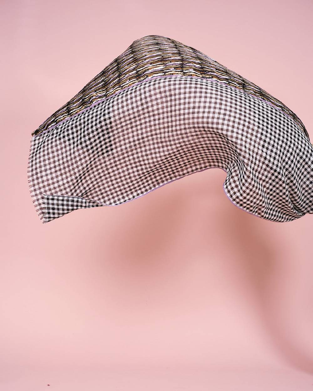 Ordi.to Accessori TALLIN ROSA - Sciarpa In Seta E Lana