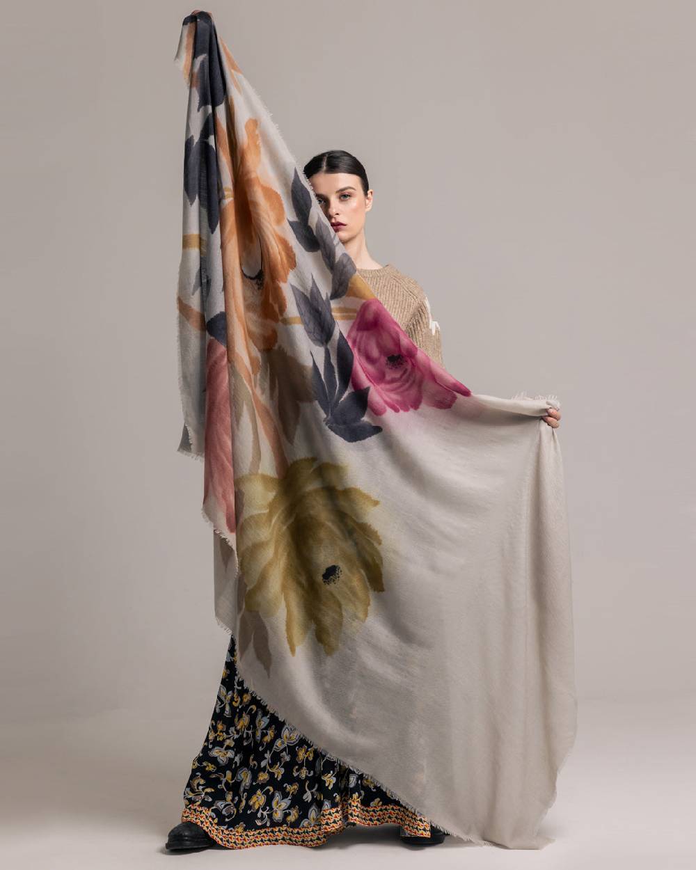 Ordi.to Accessori TIZIANO ROSA - Sciarpa Unisex in lana