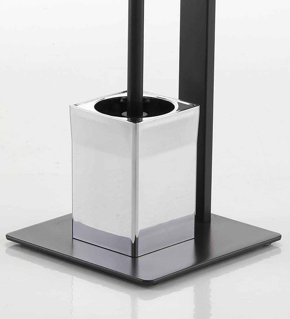 Oresteluchetta COLONNA PORTA SPAZZOLINO E PORTA CARTA IGIENICA SHAW