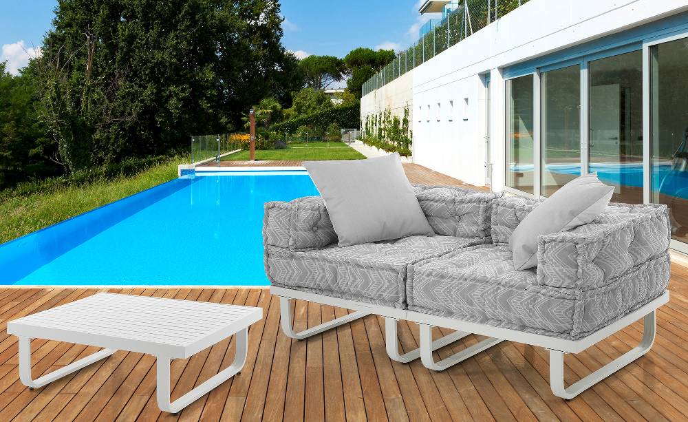 Oresteluchetta Divano 2 Posti ARON OUTDOOR Composizione 61