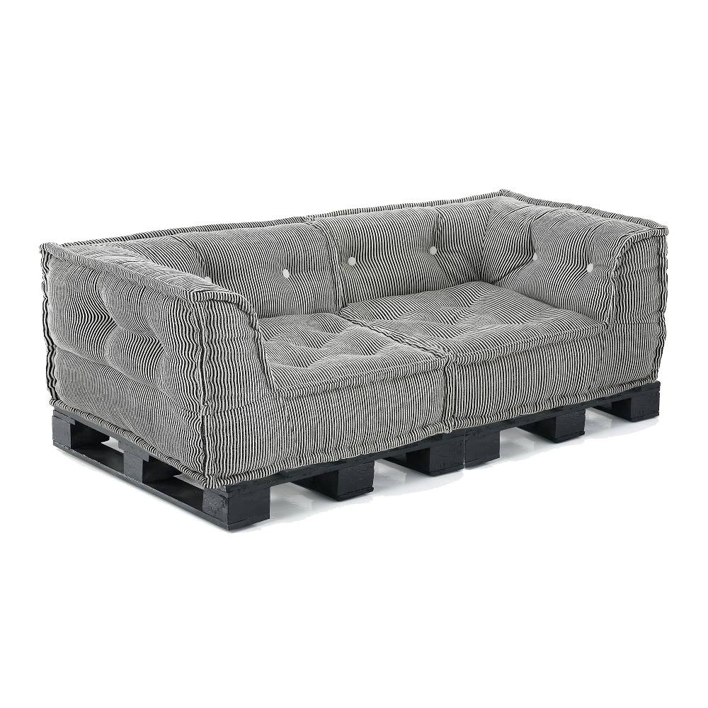 Oresteluchetta Divano 2 posti LINES BASE BLACK Composizione 69